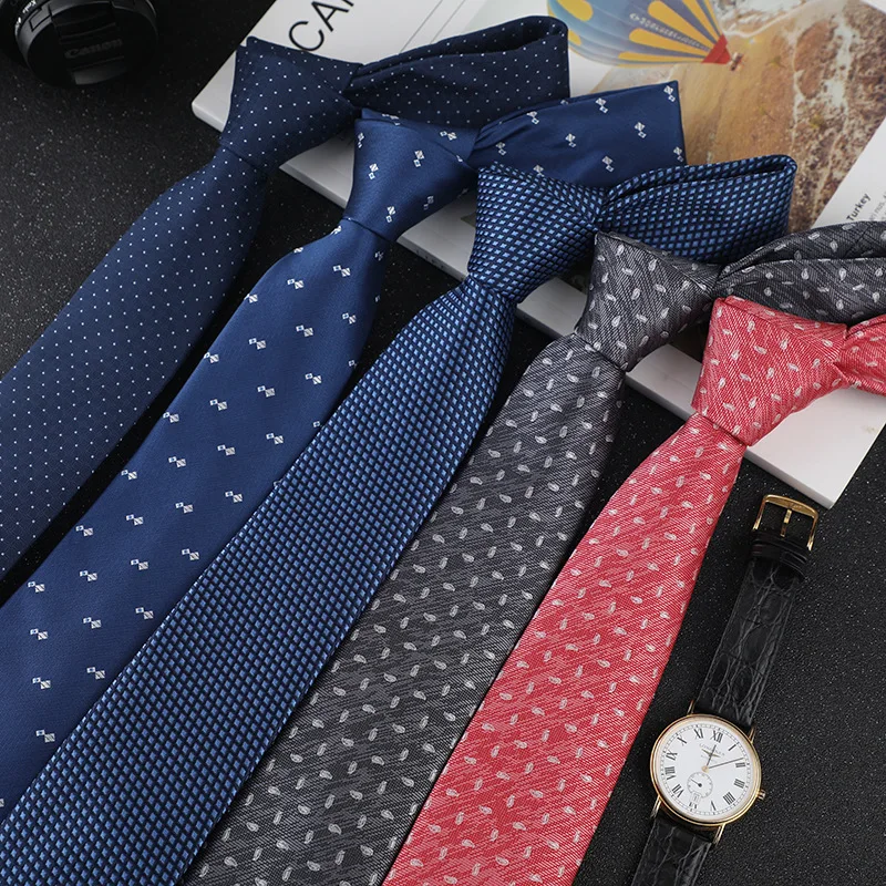 7CM Luxury Tie Blue Necktie Business Para Hombre Mariage Corbata Cuadros Escoceses Shirt Accessories