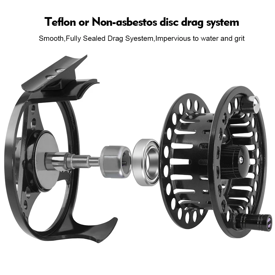 Fly Fishing Reel Aluminum Alloy 3/4 5/6 7/8 WT 2+1BB Interchangeable For Saltwater And Freshwater Fly Wheel Fishing Accessories Fly Fishing Reel Aluminum Alloy 3/4 5/6 7/8 WT 2+1BB Interchangeable For Saltwater And Freshwater Fly Wheel Fishing Accessories