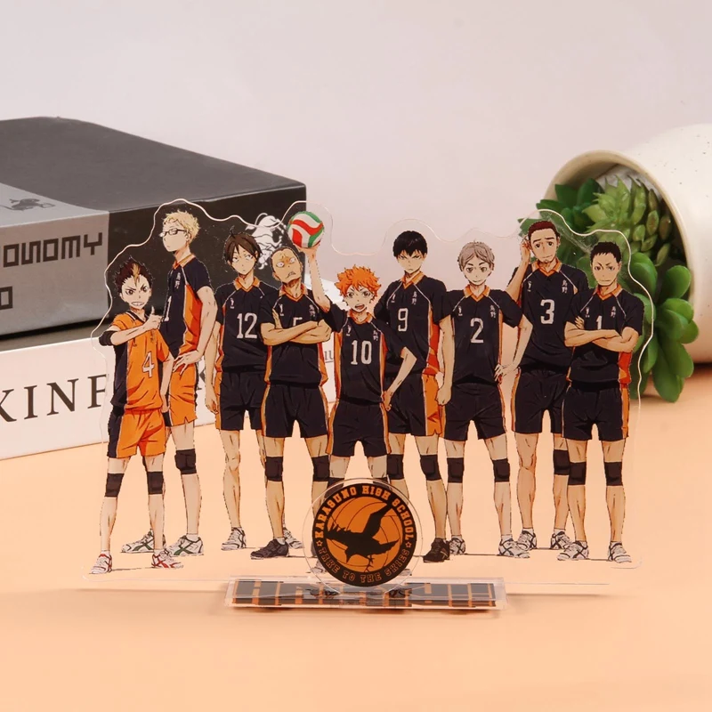 Anime Haikyuu!! Acrylic Stand Figure Model Table Plate Volleyball Boys Action Figures Toys Anime Activities Desk Decor Ornaments