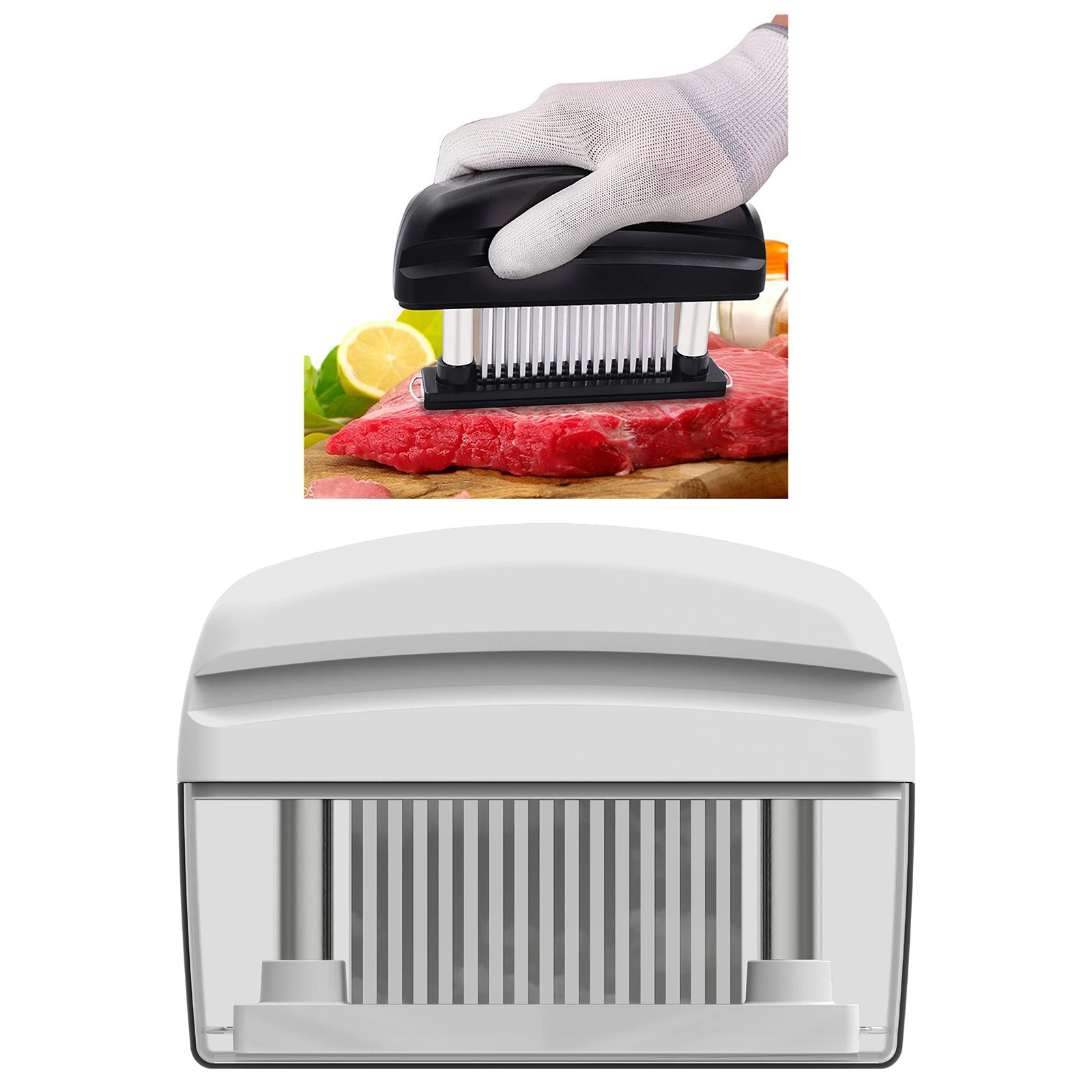 Stainless Steel Blade Meat Tenderizer for Chicken Port Beef Kitchen 48 Needles Stainless Steel Blade Meat Tenderizer for Chicken Port Beef Kitchen 48 Needles