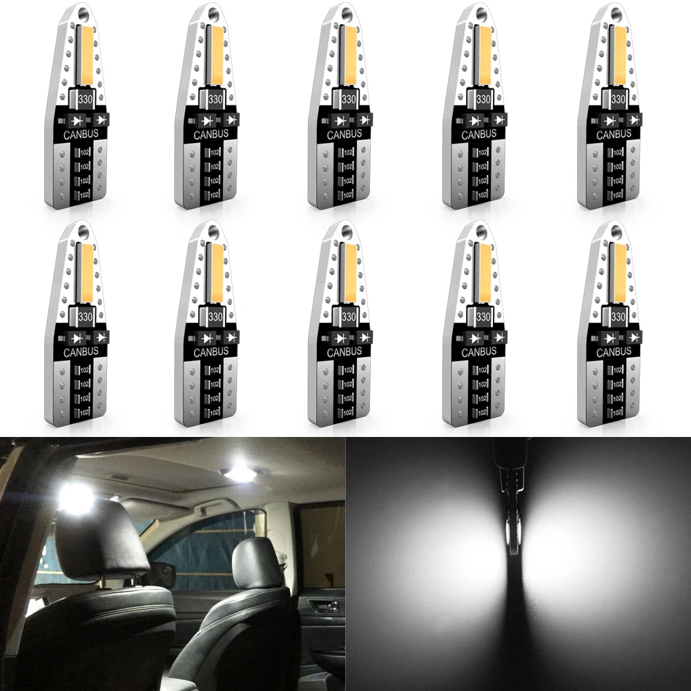 Katur 10x w5w interior do carro luzes de leitura luz cúpula erro livre t10 led canbus lâmpada para alfa romeo 159 147 156 giulietta mito
