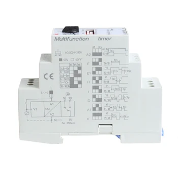 

1Pc AC/DC 24-240V DHC19-M Multifunction Timer Time Relay