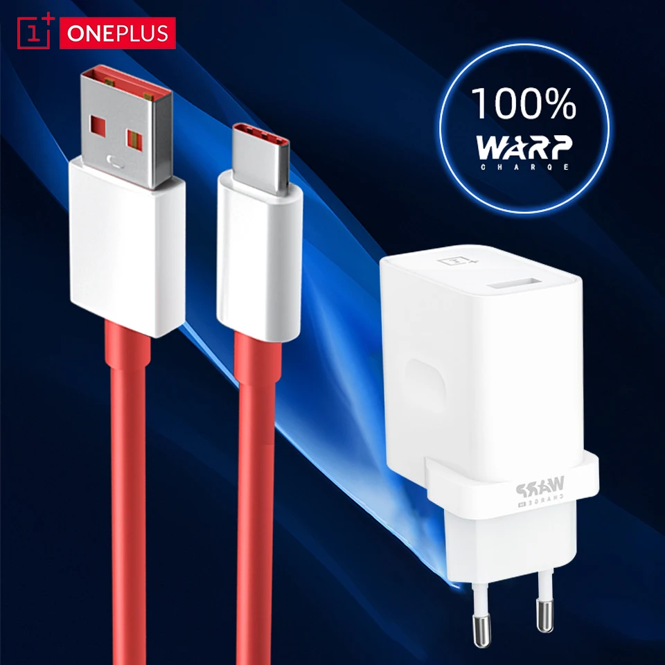 Оригинальный адаптер питания для OnePlus Warp Charge 30 ЕС США Вт кабель быстрой зарядки
