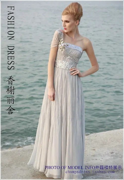 Новая мода vestidos robe de soiree кристалл блестка одно плечо formales Сексуальные Вечерние Выпускные платья подружки невесты