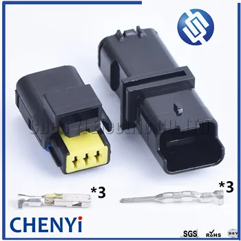 

2 sets 3 pin FCI male female waterproof automotive connector 211PL032S0049 211PC032S0049 For PSA Peugeot Citroen Headlight