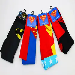 Мультфильм DC Супермен плащ Бэтмена носки Волшебная школа Супер Марио Мода Забавный Мужчины Женщины Депортиво носки уникальные весенние
