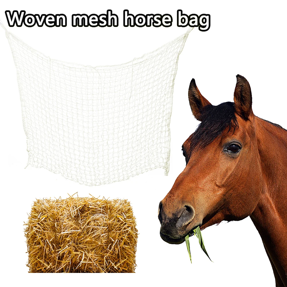 Hay Net Bag Slow Feeder with Small Holes