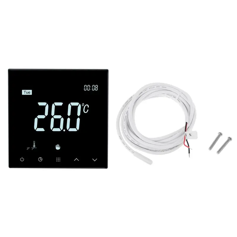 

Electric Floor Heating Thermostat Room Weekly Programmable Temperature Control