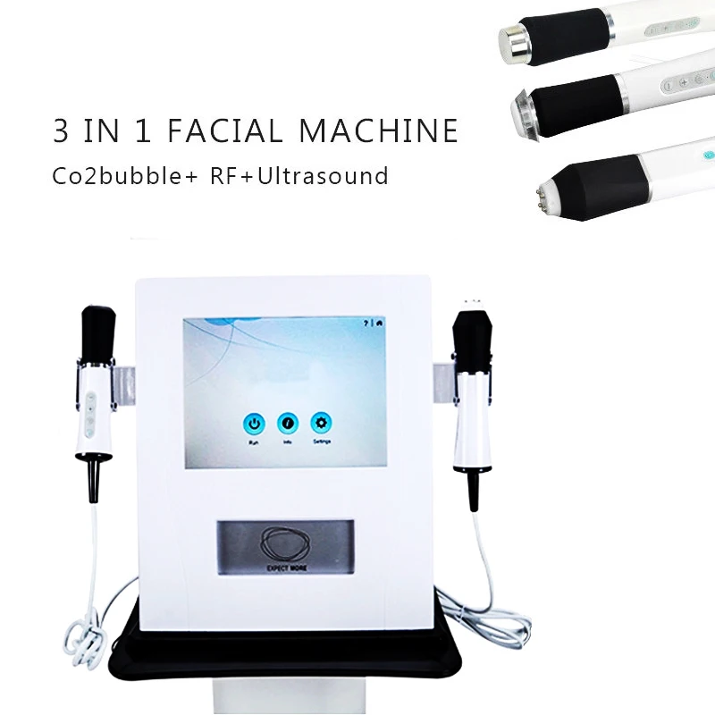 2 в 1 и 3 в 1 CO2 нано-пузырьковая технология кислородная машина для лица лифрирование лица Омоложение кожи подтяжка кожи спа-салон использование
