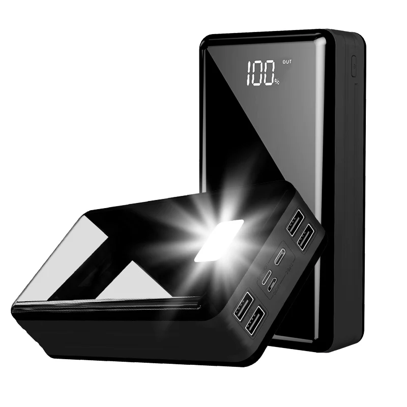80000mAh Portable Mobile Power Bank with 4 USB LED Digital Display External Battery Charger Powerbank for Xiaomi Samsung IPhone power bank 10000mah Power Bank