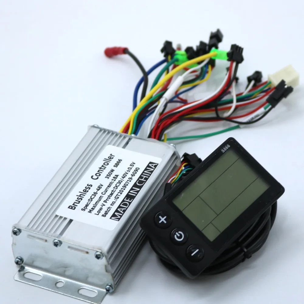 Flash Deal GREENTIME 36V 48V 350W 18A BLDC motor controller E-bike brushless speed controller and S866 LCD Display one set 1 Flash Deal GREENTIME 36V 48V 350W 18A BLDC motor controller E-bike brushless speed controller and S866 LCD Display one set 1