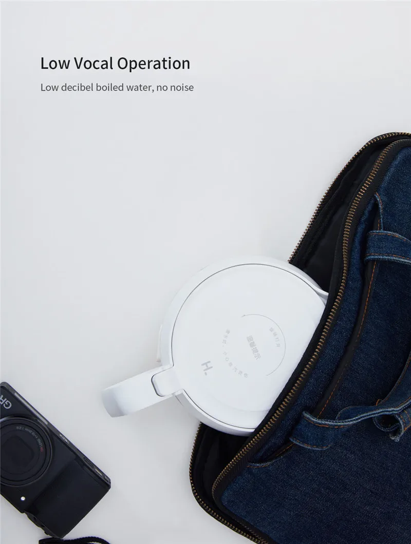 Xiaomi Hl 1000 мл Vouwen водяной кокер ручной мгновенный нагрев Электрический водонагреватель автомобиля Защита от отключения питания проводной Ketel