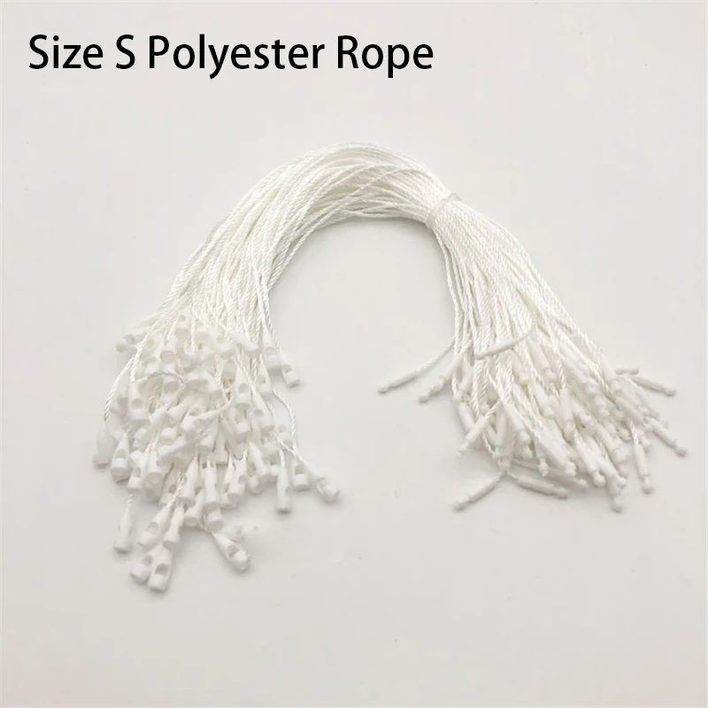 100 Piece Set: Assorted Color Hang Tag Fasteners with Snap Lock Strings