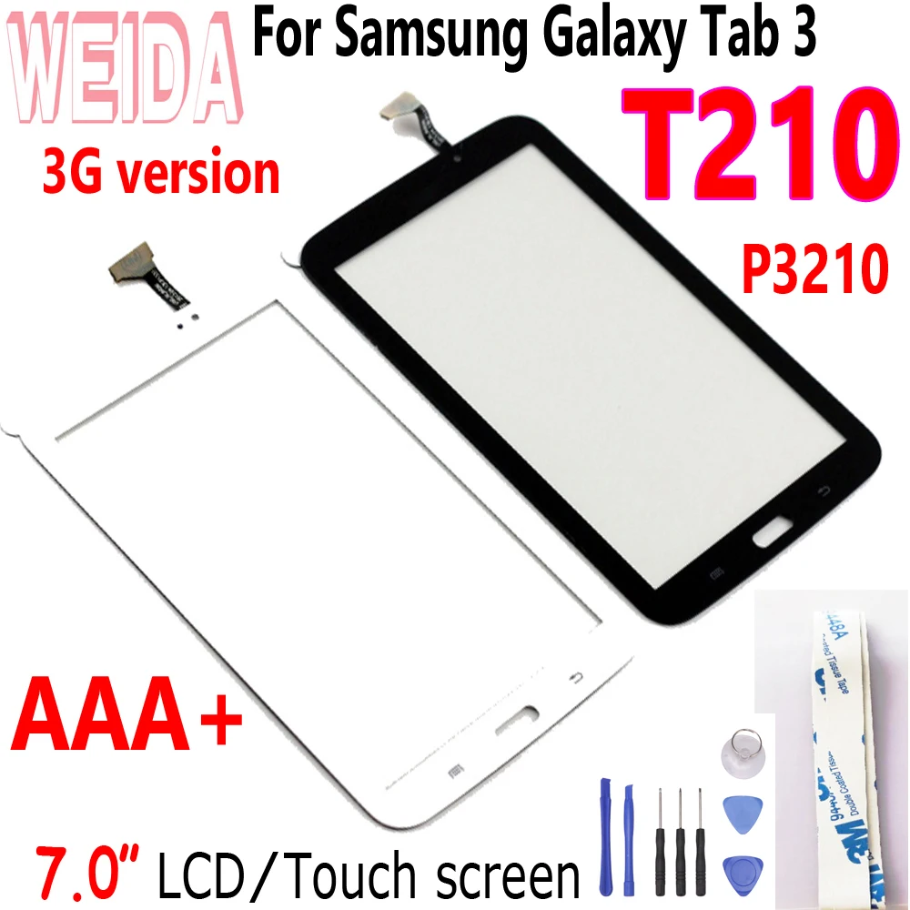 Вайда ЖК-дисплей Replacment 7 "для Samsung Galaxy Tab 3 7,0 SM-T210 3g ЖК-дисплей Дисплей Сенсорный экран сборки t210 ЖК-дисплей BP07WS-500