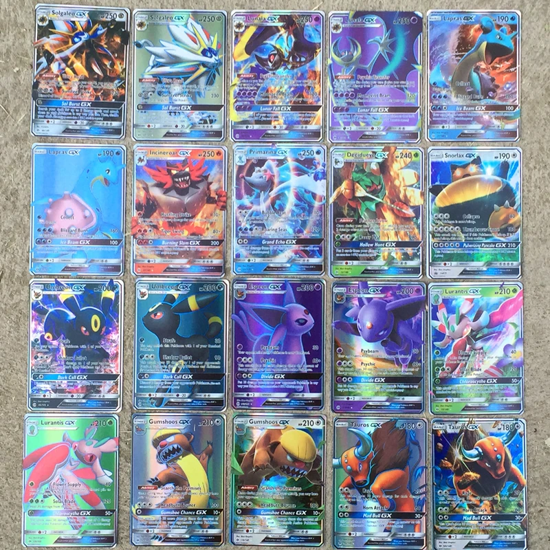 60 шт./компл. аниме TAKARA TOMY карты английский Покемон Carte Mega GX MEGA Engery боевая игра