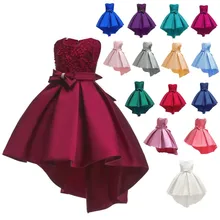 Высококачественное элегантное платье принцессы для девочек; платье для девочек; бальное платье без рукавов; Сетчатое платье с цветочным узором для девочек; платье для свадебной вечеринки; детское платье с бисером