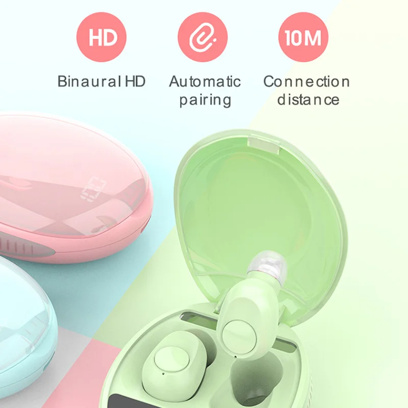 IWALK TWS Wireless Earbuds 4 Colours Bluetooth 5 0 Earphone with LCD Display 300mAh Charging Case ABS Skin friendly Microphone