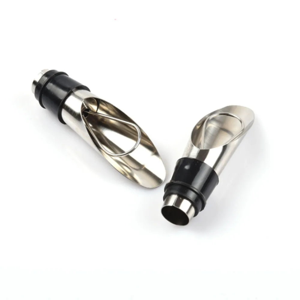 Stainless Steel Wine Stopper Pouring Device Dual Wine Bottle Stopper Guide Liquor Pourers Free Flow Bottle Brand New