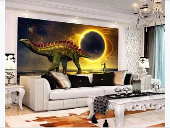 

Custom Any Size HD 3d dinosaur universe planet Wallpaper Living room sofe TV Background Mural Decor wallpaper For Walls 3D