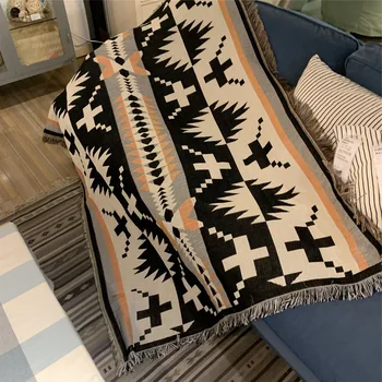 

Bohemia Cover Hanging Tapestry For Sofa Bed Knitted Blanket Handmade Nordic Knitted Throw Thread Blanke Decorative Blankets