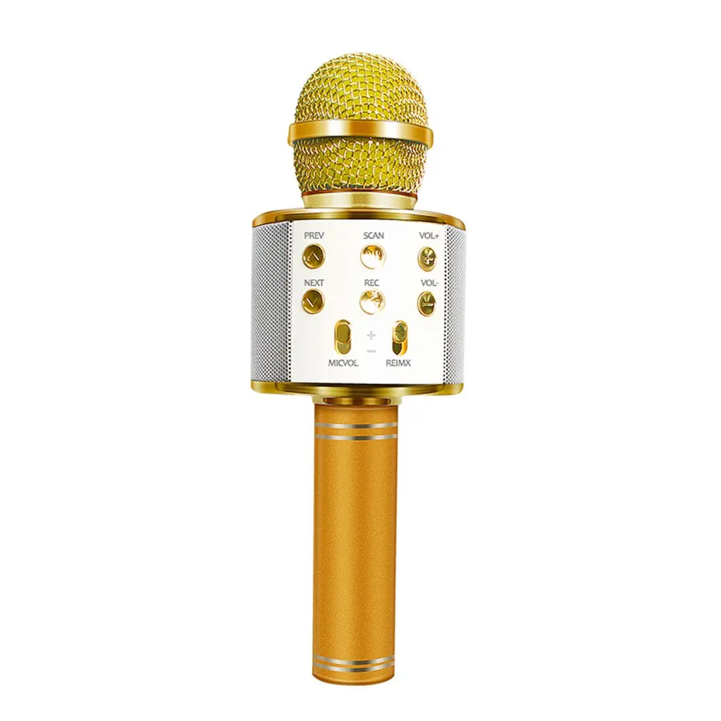 

Professional WS-858 Handheld KTV Microphone Portable Wireless Karaoke Home Mic Speaker Player Microphones