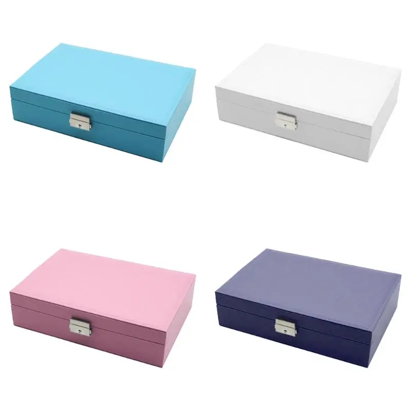 

Solid Color Simple Appearance Earring Organizer Holder for Cufflinks Storage Box