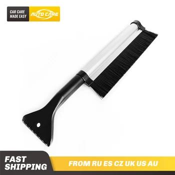 

Auto Care Retractable Extendable Telescoping Snow Brush Ice Scraper for Winter Car Vehicle Windshield with Stiff Bristle Brush