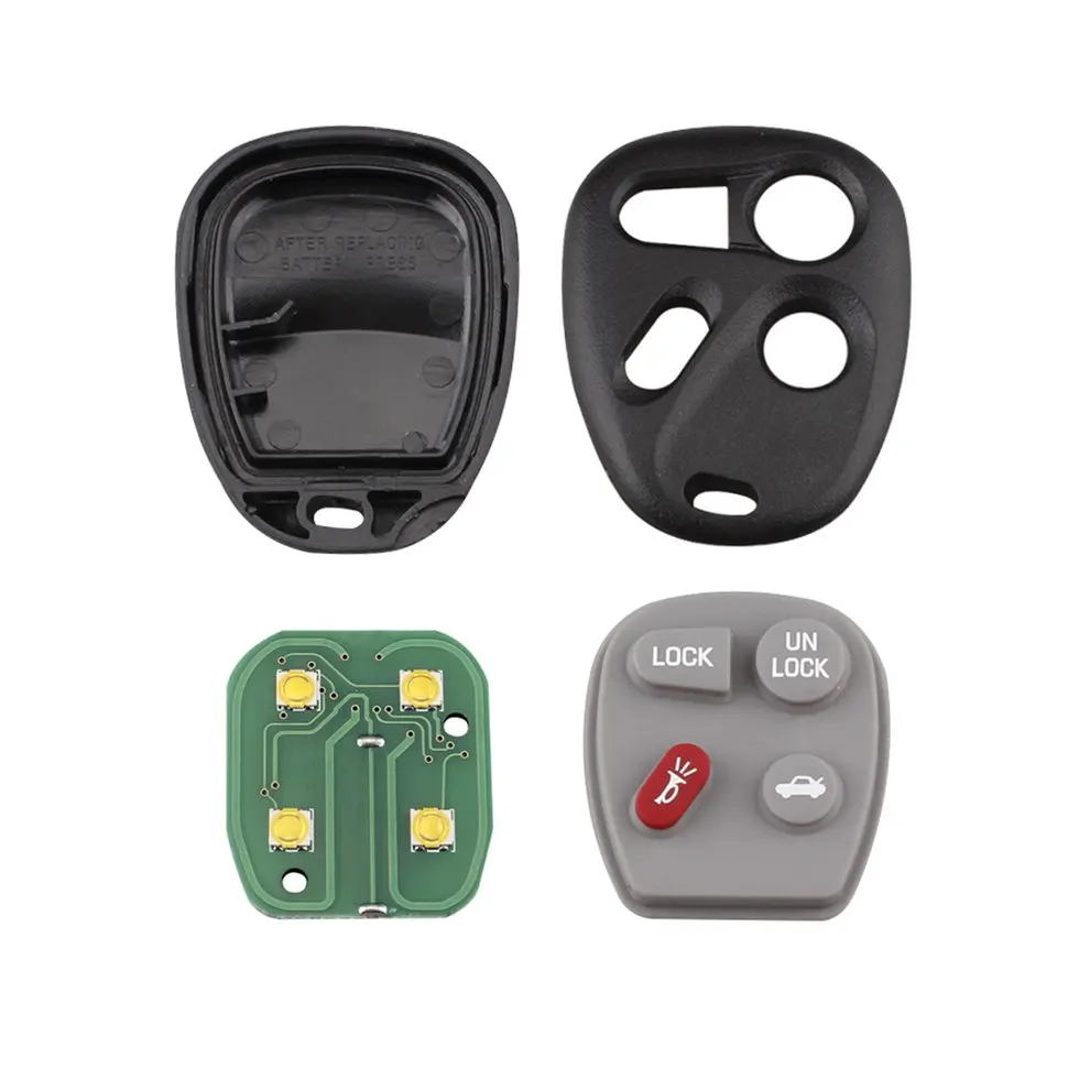 

2pcs 4 Buttons Keyless Entry Remote Car Key Fob Control ABO1502T 315MHz Replacement for Chevrolet Car Accessories