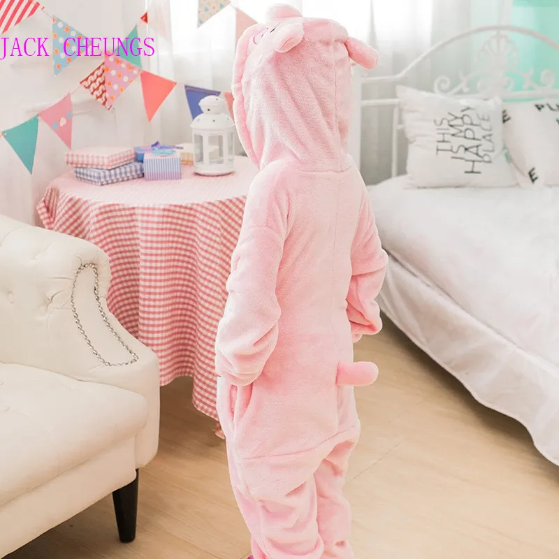 Kgurumi Детский комбинезон с мультяшным животным косплей Piglet толстовка костюм для