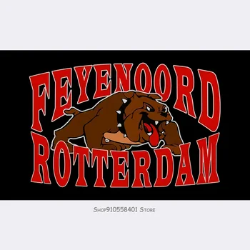 

Rotterdam Feyenoord Niederlande Hooligans Ultras Bulldog T Flag S 3Xl Schwarz