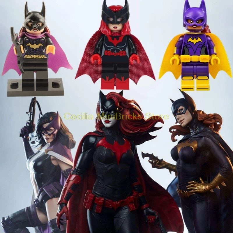 

Batgirl Barbara Gordon Batwoman Batman Spiderman Iron Man Technic Building Blocks Super Heroes DC Marvel Toys for Children