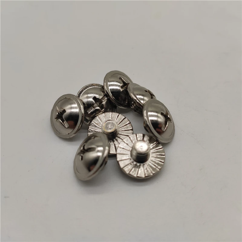 

Nickle plated steel cross screwdriver turned M5 screw for cam lock