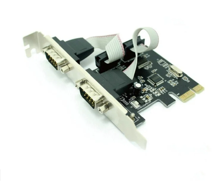 PCI Express 1X промышленный конвертер DB9 COM RS232 контроллер адаптера для настольного ПК |
