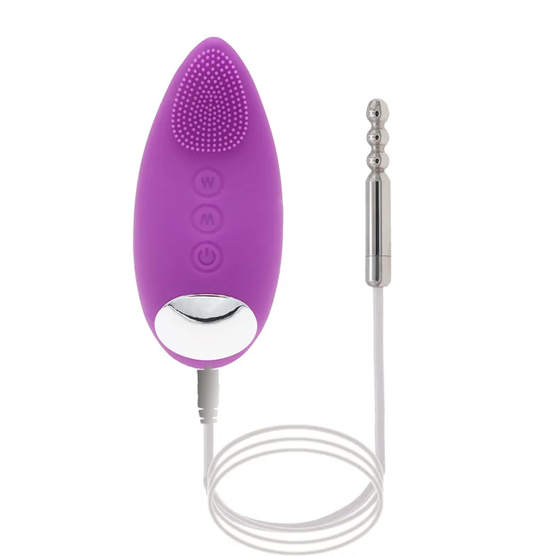 10 Speed Vibration Urethral Catheter Penis Plug Stainless Steel Urethra Plug Urethral Dilator Men Masturbate Stimulator Sex Toys penis sex toys