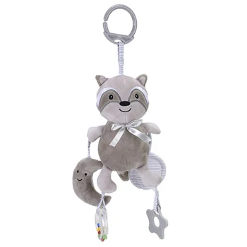 

Baby Infant Animal Soft Rattles Bed Crib Stroller Music Hanging Bell Kids Stuffed Toys Teether for Children Dolls