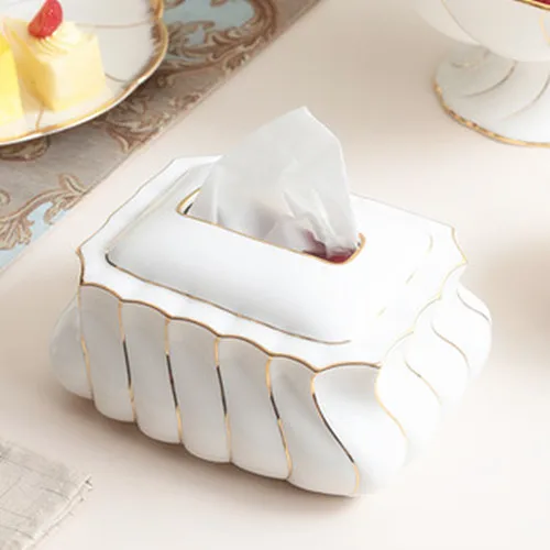 

WHYOU Europe Ceramics Tissue Box Creative Fashion Home Decoration Storage Tissue Holder Box Wedding Gift Free Shipping