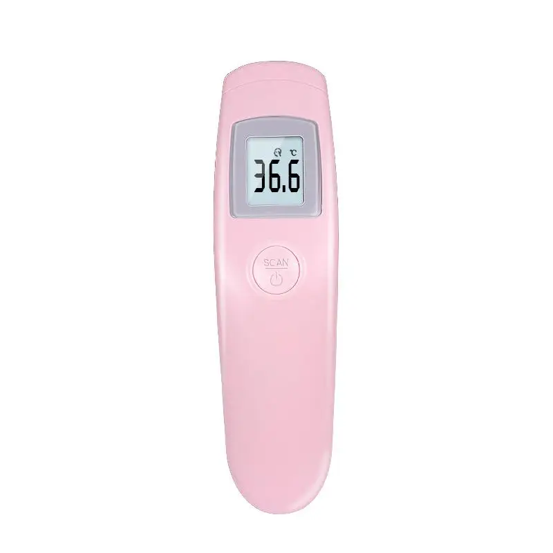Инфракрасный электронный термометр для младенцев и младенцев Высокоточный фронтальный температурный пистолет для домашнего использования детей - Цвет: Pink R1
