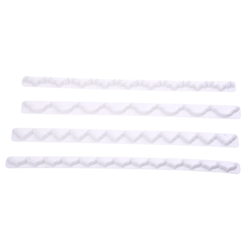 4pc Ribbon Wave Frill Frilling Lace Embosser Cake Fondant Decorating Icing |