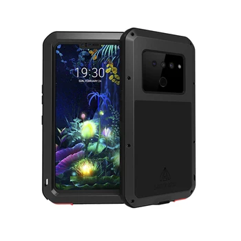 

Powerful Metal Armor Case For LG V60 V50 ThinQ Case Shockproof Full Body Heavy Duty Protect With Gorrila Glass Cover LG V60 Case