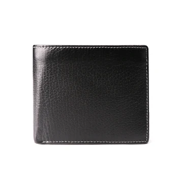

Fashionable Simple Men's Genuine Leather Wallet Business Multi-card RFID Anti-theft Brush Short Leather Wallet 3 Colors
