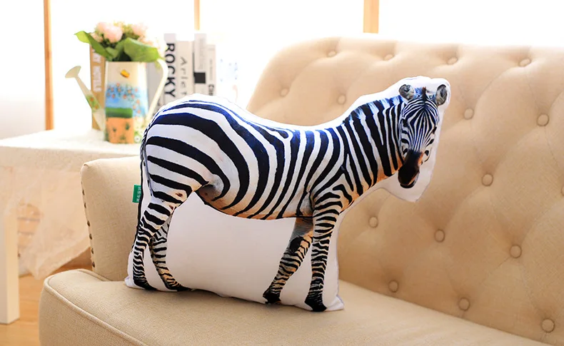 Модель 3D Животное Мультфильм Подушка собака кошка задняя подушка сиденье Подушка Плюшевые игрушки