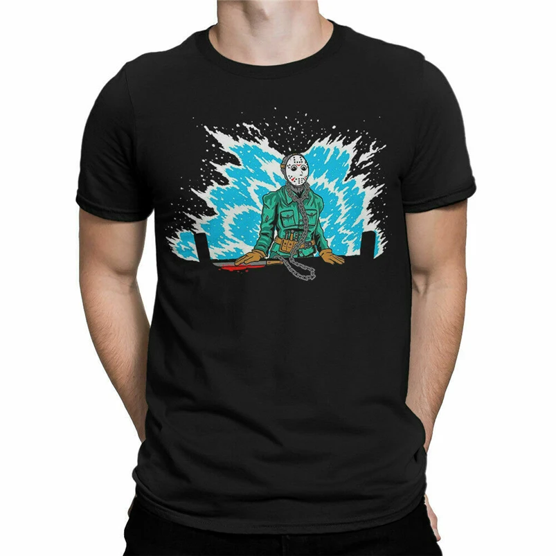 Jason Voorhees Little Mermaid забавная футболка Friday The 13Th Tee M-3Xl Us хлопковые дышащие футболки |