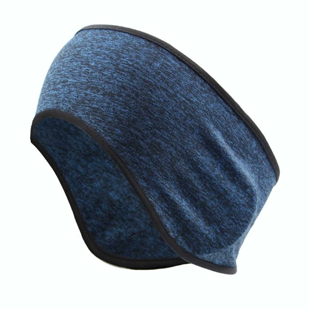 Blue 2 Наружный велосипедный наушник портативный зимний флисовый головной убор теплый охотничий походный головной убор баскетбольный обруч на волосы "Футбол" для мужчин и женщин - Цвет: Blue 2
