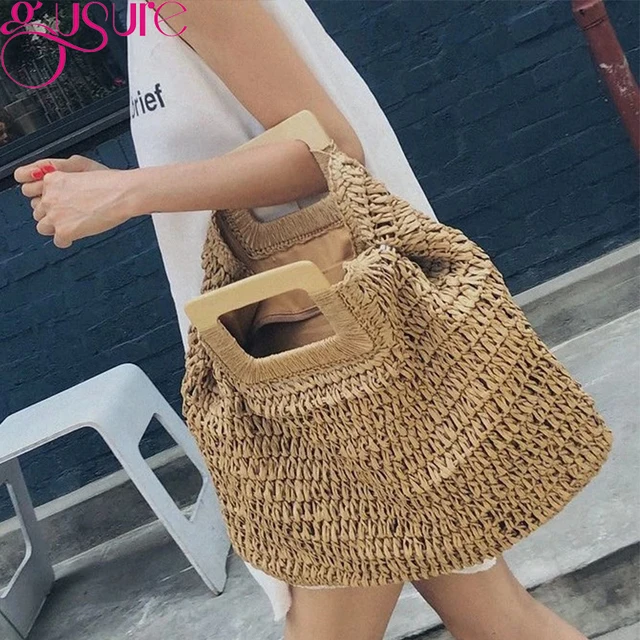 Gusure Large Rattan Tote