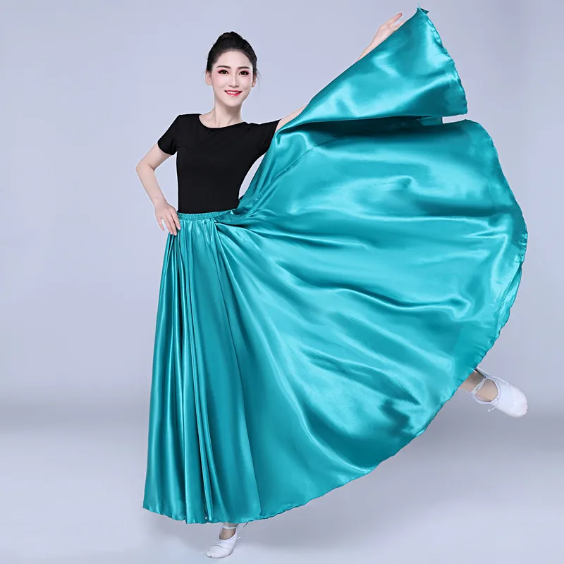 Swing (360 540 720) High Elastic Waist Women Long Skirts X Length White