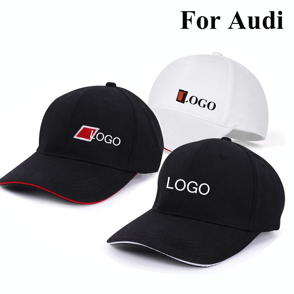 

Fashion Adjustable Embroidery Baseball Cap Unisex Outdoor Casual Sport Hat Car Logo Sunhat Dad Hat hip hop cap For Audi Sline