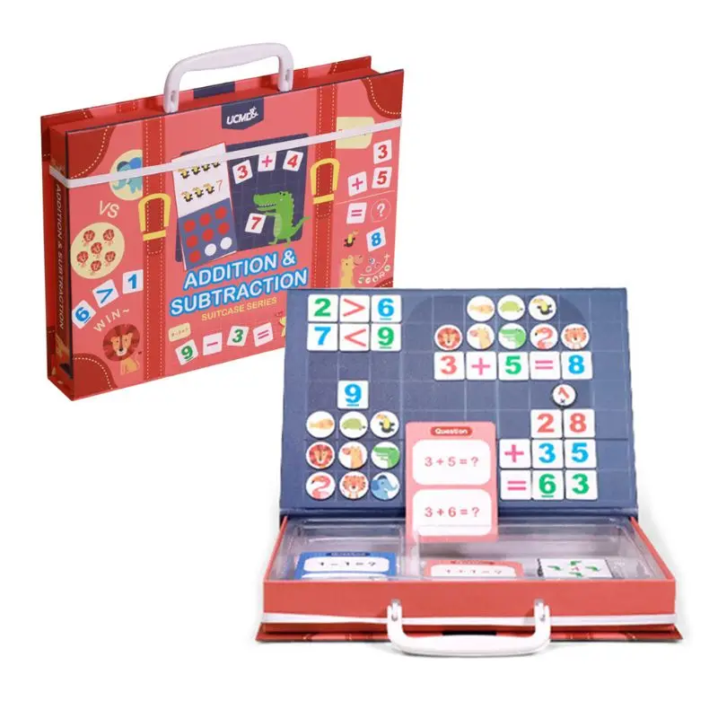 

Magnetic Math Puzzle Cards Digital Number Counting Game Kids Early Education Toy