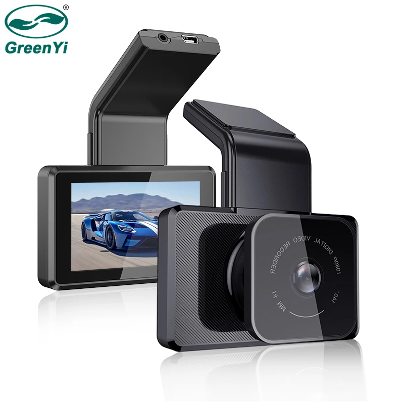 GreenYi WI-FI Dash Cam 1080P спереди и сзади 720P 2 Камера с двумя объективами Автомобильный