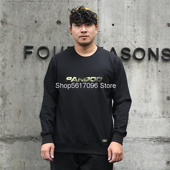 

Big Size Camouflage Round Neck Sweater Leisure Money Plus Fat Plus Long Sleeve Printing Pullover Male Wei Loose