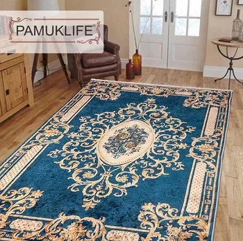 

Pamuklife Artificial Leather Based Non Slip Base Carpet Nostalgia Modern Super Soft Carpet Washable Daily Fashion Style